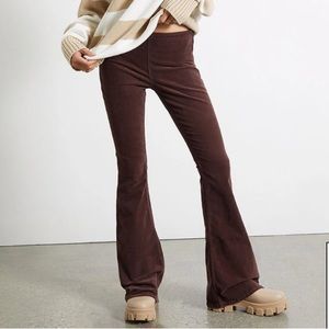 PacSun Brown Corduroy Low Rise Flare Pants
